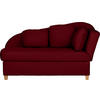 LIEGE in Chenille, Flachgewebe Bordeaux  - Bordeaux, Lifestyle, Holz/Textil (180/97/85cm) - Novel
