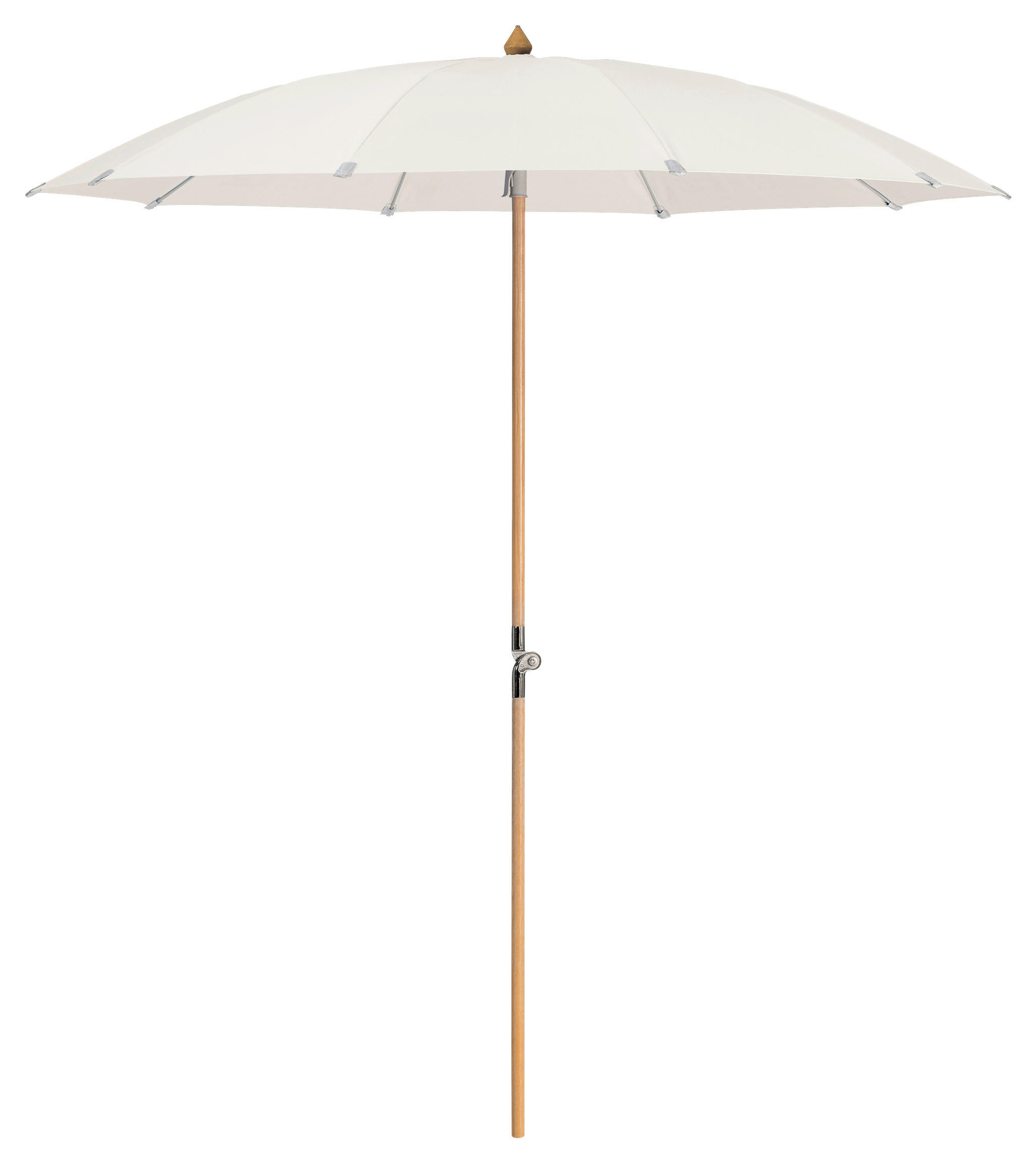 SONNENSCHIRM 220 cm Ecru  - Ecru/Eschefarben, MODERN, Holz/Textil (220/220cm) - Glatz