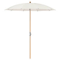 SONNENSCHIRM 220 cm Ecru  - Ecru/Eschefarben, MODERN, Holz/Textil (220/220cm) - Glatz