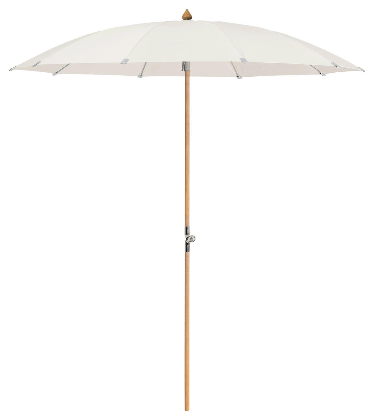 SONNENSCHIRM 220 cm Ecru  - Ecru/Eschefarben, MODERN, Holz/Textil (220/220cm) - Glatz