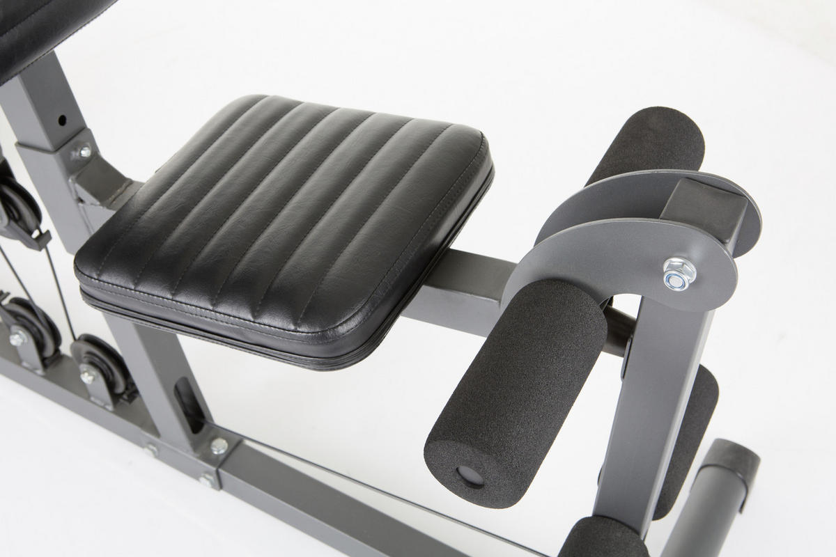 KRAFTGERÄT MULTI-GYMS ULTRA  - Dunkelgrau/Schwarz, MODERN, Kunststoff/Metall (105/200/167cm) - Hammer