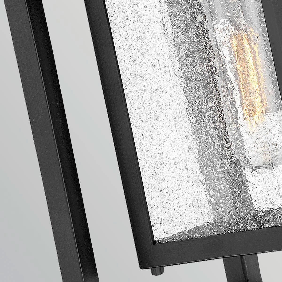 AUSSENWANDLEUCHTE Hinkley 30,5/17,8/17,3 cm  - Schwarz, Design, Glas/Metall (30,5/17,8/17,3cm) - Elstead Lighting