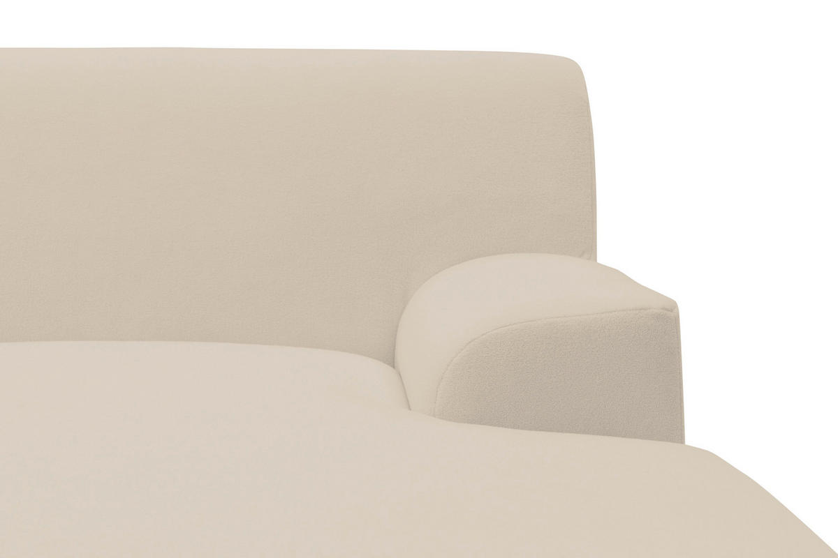 ECKSOFA CAPRI 2 Beige Mikrofaser Zierkissen  - Beige/Schwarz, Basics, Kunststoff/Textil (241/146cm) - MID.YOU