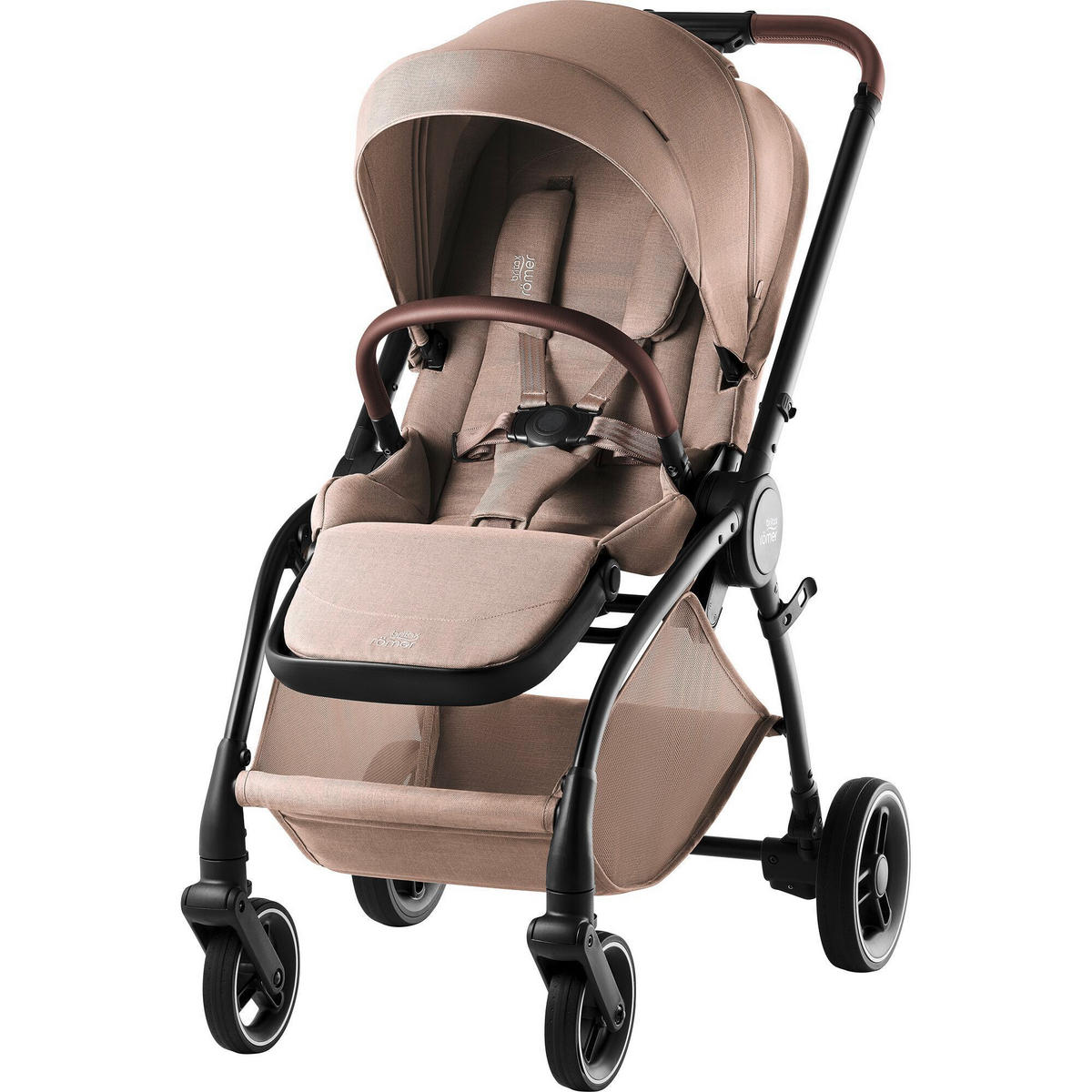 KINDERWAGEN  Rio  Teak  - Hellbraun/Grau, Basics, Textil/Metall (55/120/93cm) - Britax Römer