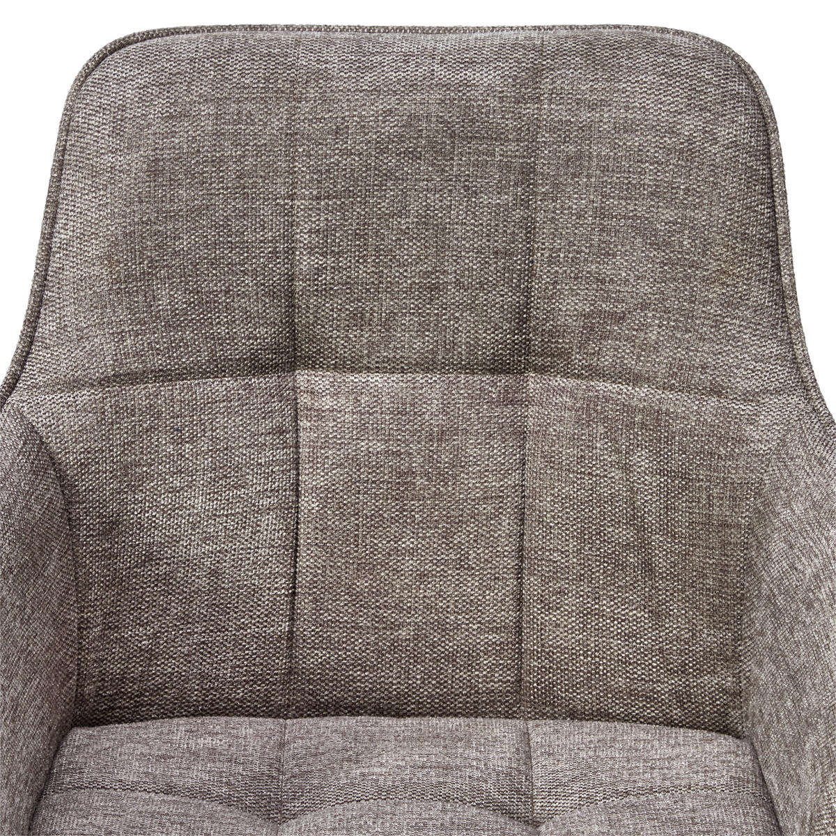 ARMLEHNSTUHL  in Eisen Mikrofaser  - Schwarz/Braun, LIFESTYLE, Textil/Metall (57/84/60cm) - MID.YOU