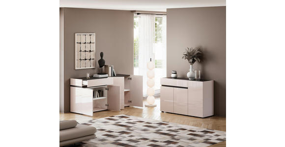 SIDEBOARD  120,2/80,1/42,6 cm 1 Schublade(n)  - Kaschmir/Anthrazit, Design, Holzwerkstoff/Kunststoff (120,2/80,1/42,6cm) - Voleo