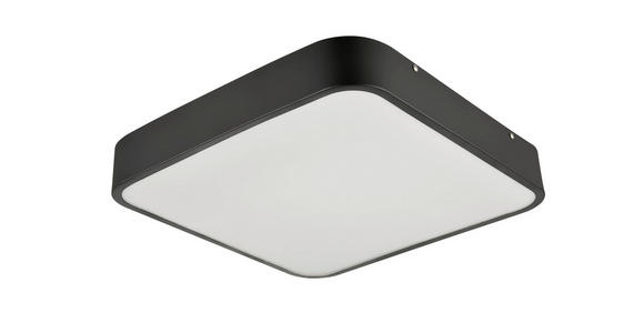 LED-DECKENLEUCHTE 40/40/5 cm   - Schwarz/Weiß, Basics, Kunststoff/Metall (40/40/5cm) - Boxxx