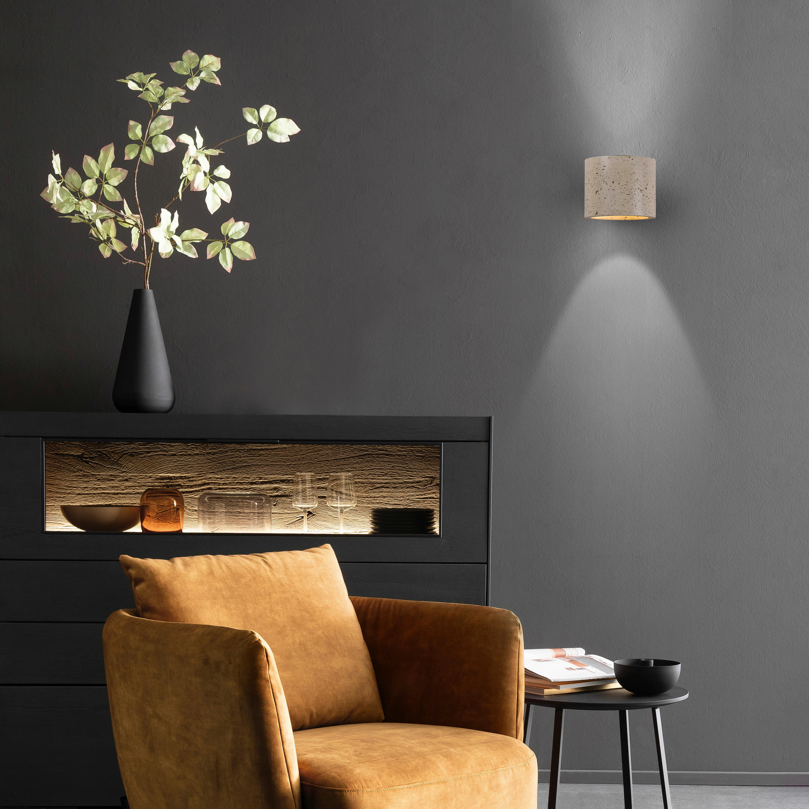 LED-WANDLEUCHTE 14/12/14 cm   - Creme, KONVENTIONELL, Kunststoff/Metall (14/12/14cm) - Schöner Wohnen