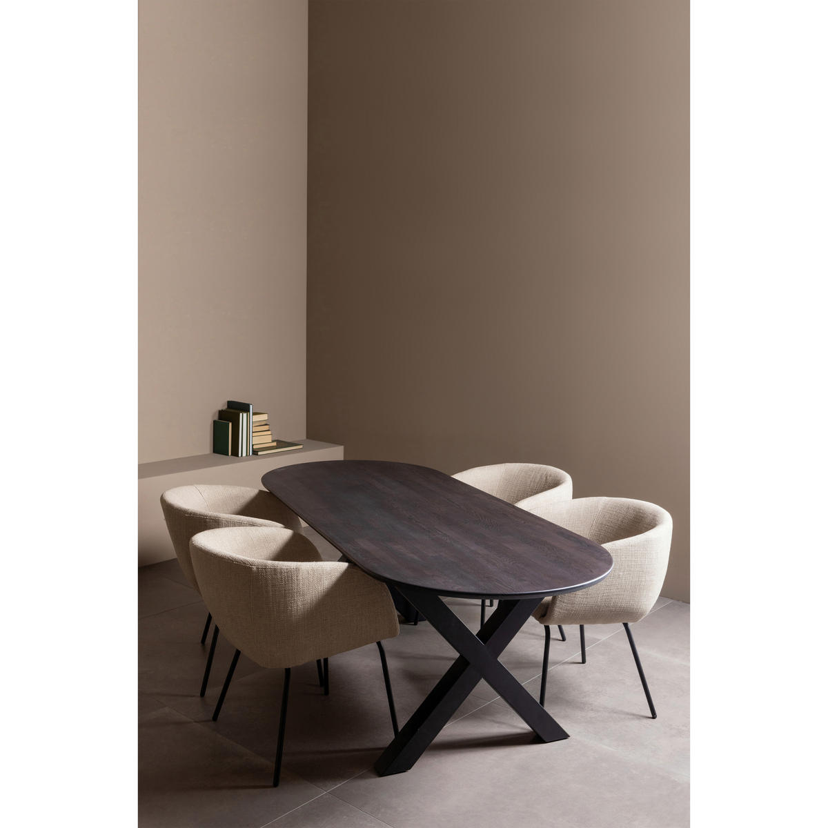 TISCHGESTELL   - Schwarz, MODERN, Metall (79/72/10cm) - Livetastic