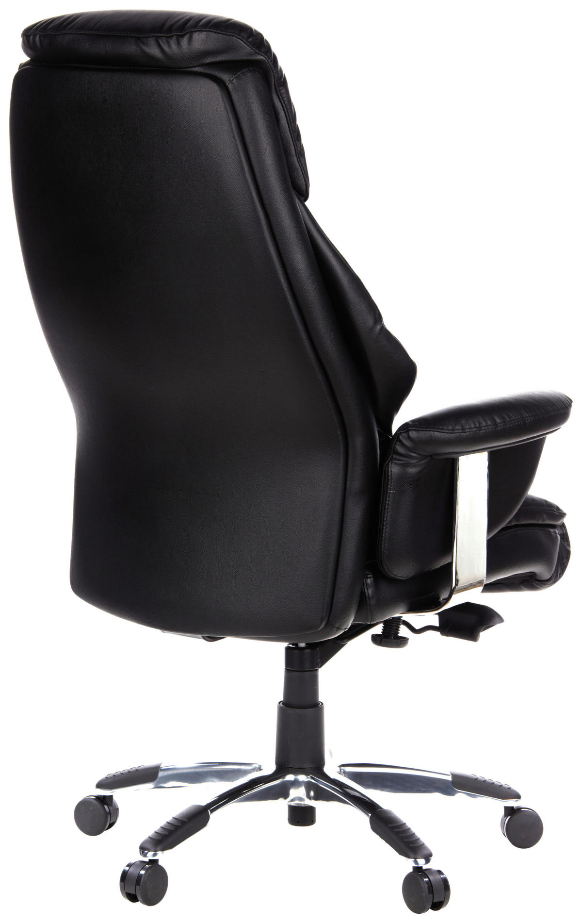 CHEFSESSEL Lederlook Schwarz  - Schwarz, MODERN, Kunststoff/Textil (63/140/52cm) - MID.YOU