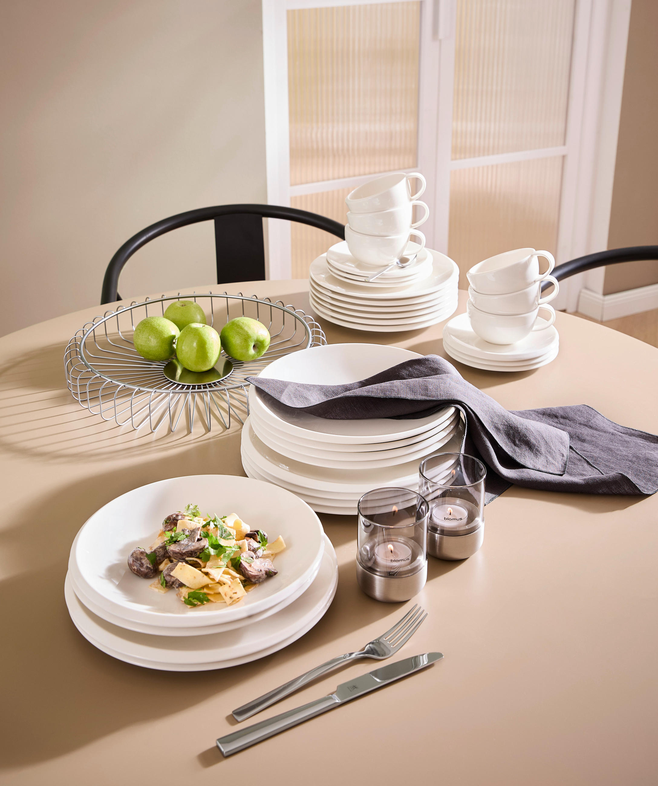 KAFFEESERVICE Weiß NewMoon 18-teilig  - Weiß, KONVENTIONELL, Keramik - Villeroy & Boch