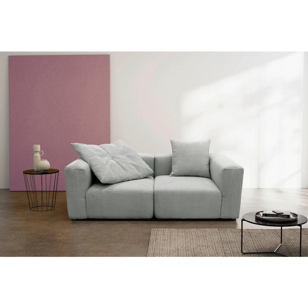 Thumbnail - Mid.you Sofaelement, Hellgrau, Textil, Uni, 1-Sitzer, 108x69x108 cm, Made in EU, FSC Mix, erweiterbar, planbar, Rücken e...