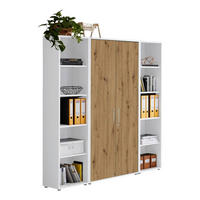 AKTENSCHRANK 172,6/185,6/33 cm  - Weiß/Eiche Artisan, MODERN, Holzwerkstoff (172,6/185,6/33cm) - MID.YOU