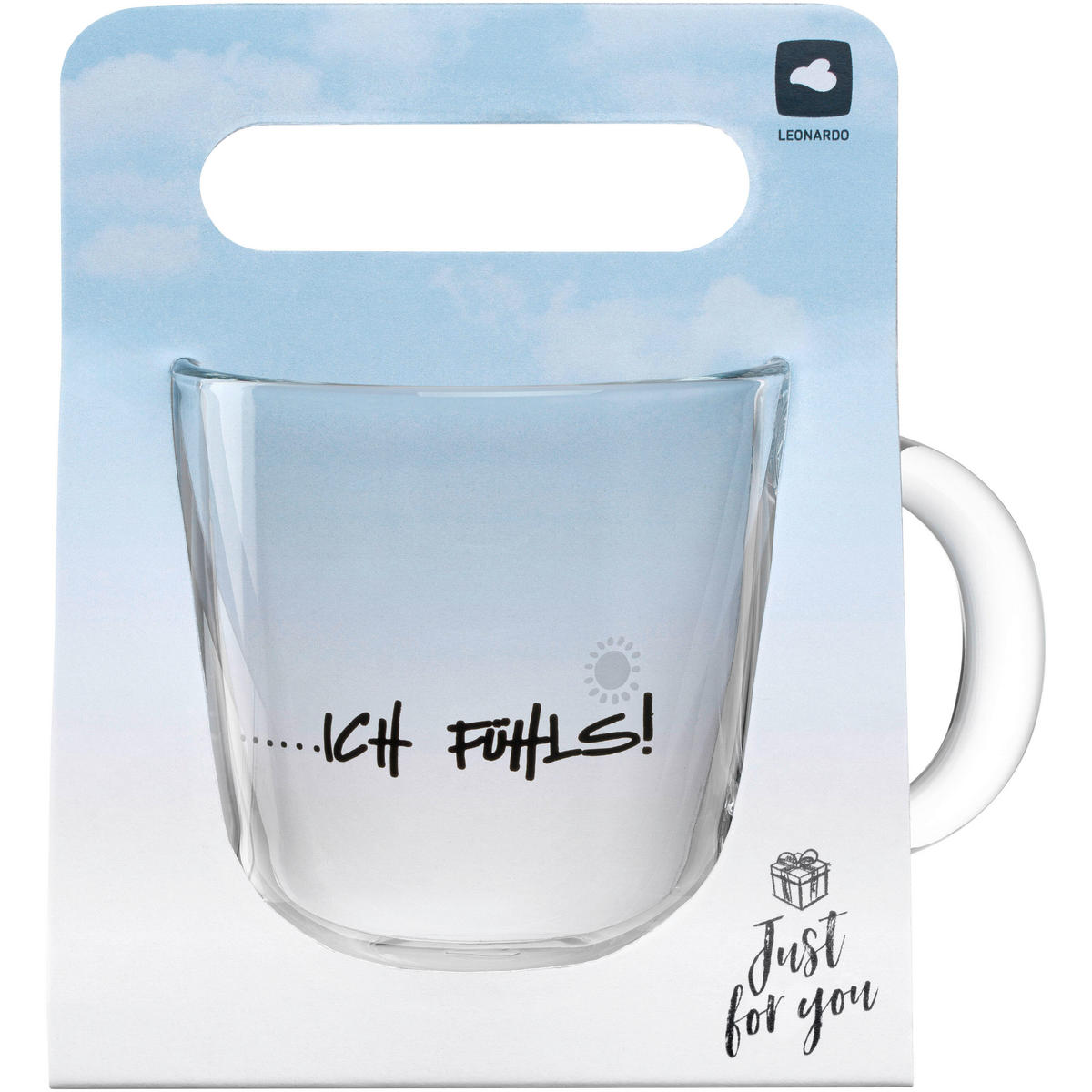 TASSE EMOZIONE   400 ml  - Transparent/Hellgrau, Basics, Glas (12,5/10,0/8,7cm) - Leonardo