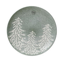 KUCHENTELLER Grün  - Grün, Basics, Stein (27,00/27,00/2,90cm) - X-Mas