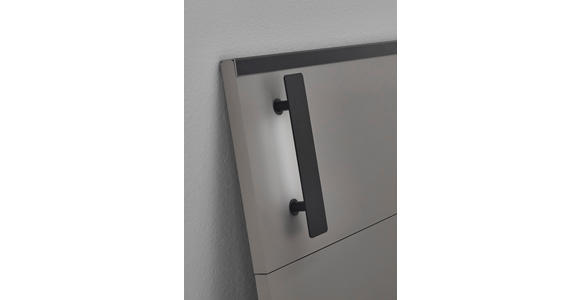 BETT 180/200 cm in Beige, Sahara, Greige - Greige/Beige, Design, Holzwerkstoff/Metall (180/200cm) - Carryhome