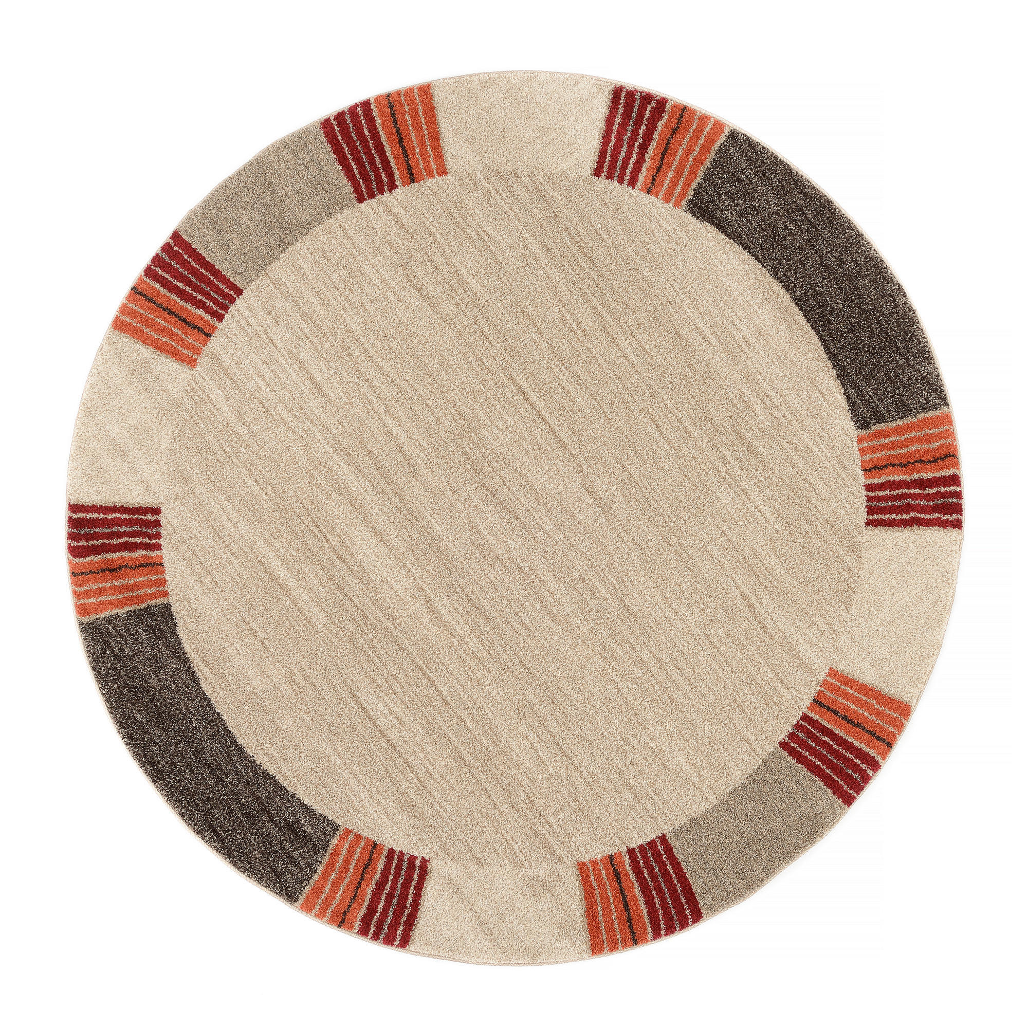 WEBTEPPICH 120 cm Palazzo Lobo Dunkelbraun, Beige  - Dunkelbraun/Beige, KONVENTIONELL, Textil (120cm) - Novel