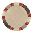 WEBTEPPICH 160 cm Palazzo Lobo Dunkelbraun, Beige  - Dunkelbraun/Beige, KONVENTIONELL, Textil (160cm) - Novel