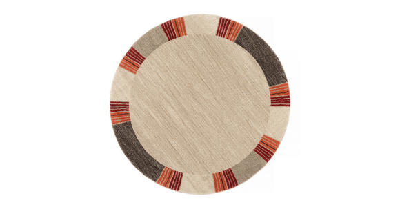 WEBTEPPICH 120 cm Palazzo Lobo Dunkelbraun, Beige - Dunkelbraun/Beige, KONVENTIONELL, Textil (120cm) - Novel