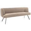 SITZBANK 200/87/64 cm Webstoff Anthrazit, Sandfarben  - Sandfarben/Anthrazit, Design, Textil/Metall (200/87/64cm) - Venjakob