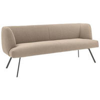 SITZBANK 200/87/64 cm Webstoff Anthrazit, Sandfarben  - Sandfarben/Anthrazit, Design, Textil/Metall (200/87/64cm) - Venjakob