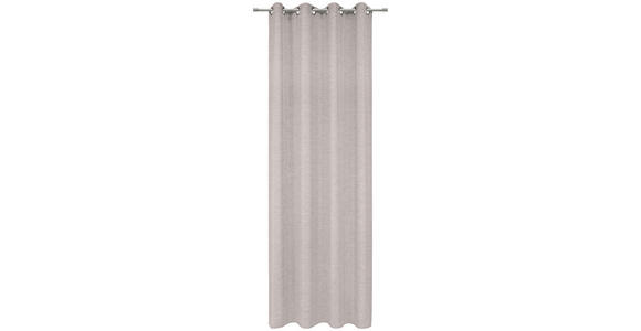 ÖSENVORHANG halbtransparent  - Taupe, Design, Textil (140/245cm) - Esposa