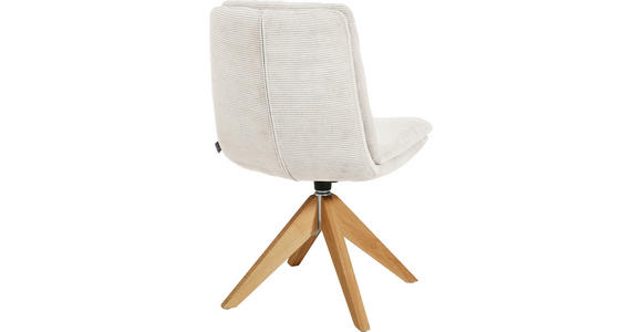 STUHL - Eichefarben/Weiß, Design, Holz/Textil (50/90/69cm) - Johann Jakob