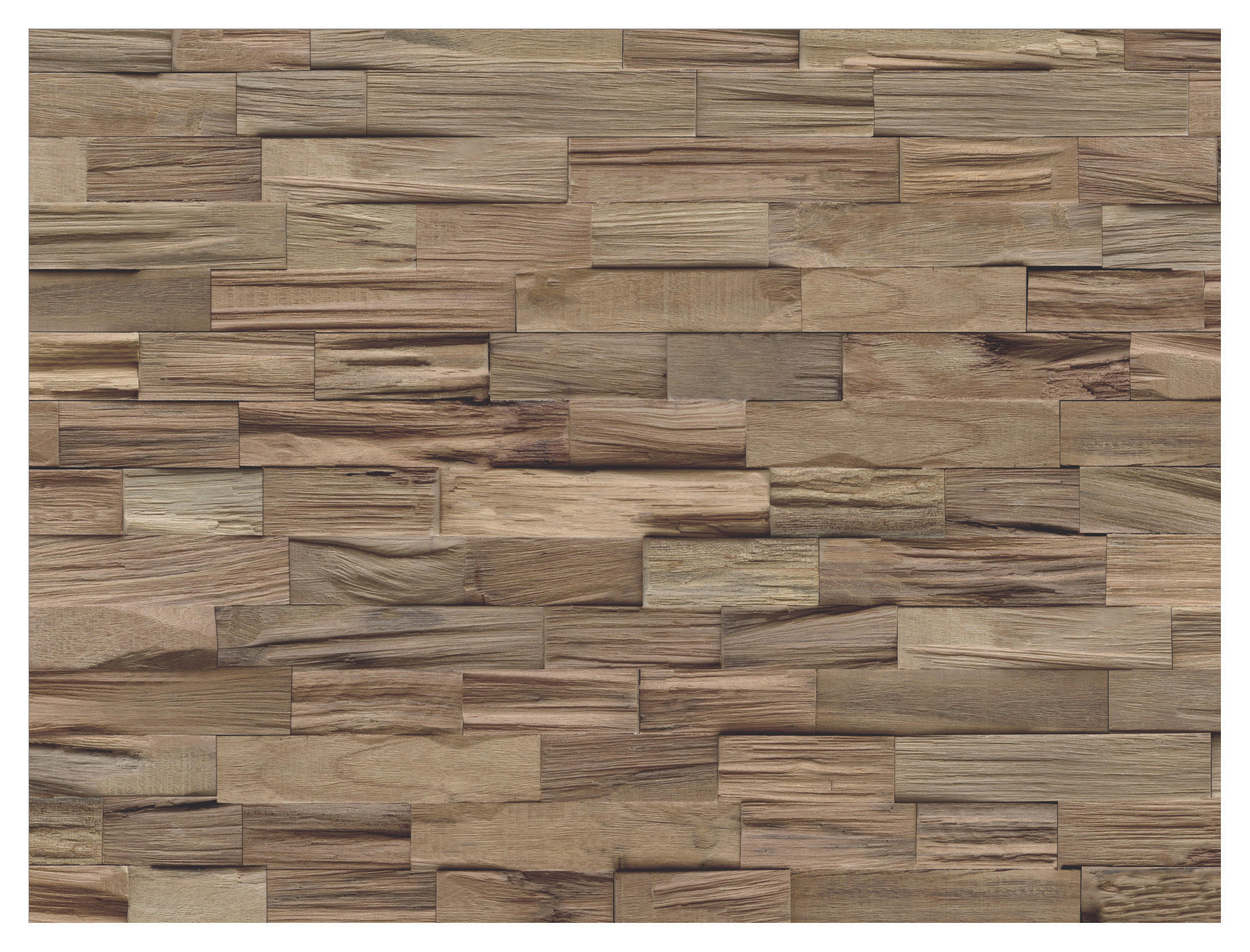 WANDVERKLEIDUNG 5 Stück  - Hellbraun, Basics, Holz (50/20/1.8cm)