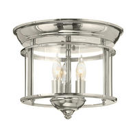 DECKENLEUCHTE  29/24.4 cm    - Nickelfarben, Romantik / Landhaus, Glas/Metall (29/24.4cm) - Elstead Lighting