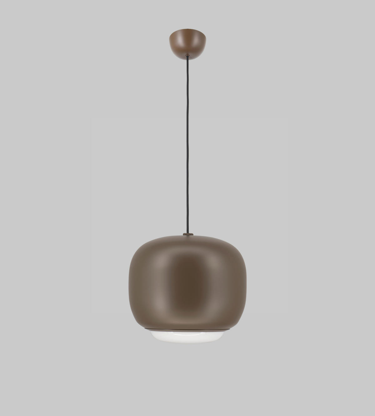 LED-HÄNGELEUCHTE Positano 30/30/26,3 cm  - Dunkelbraun, Design, Kunststoff/Metall (30/30/26,3cm)