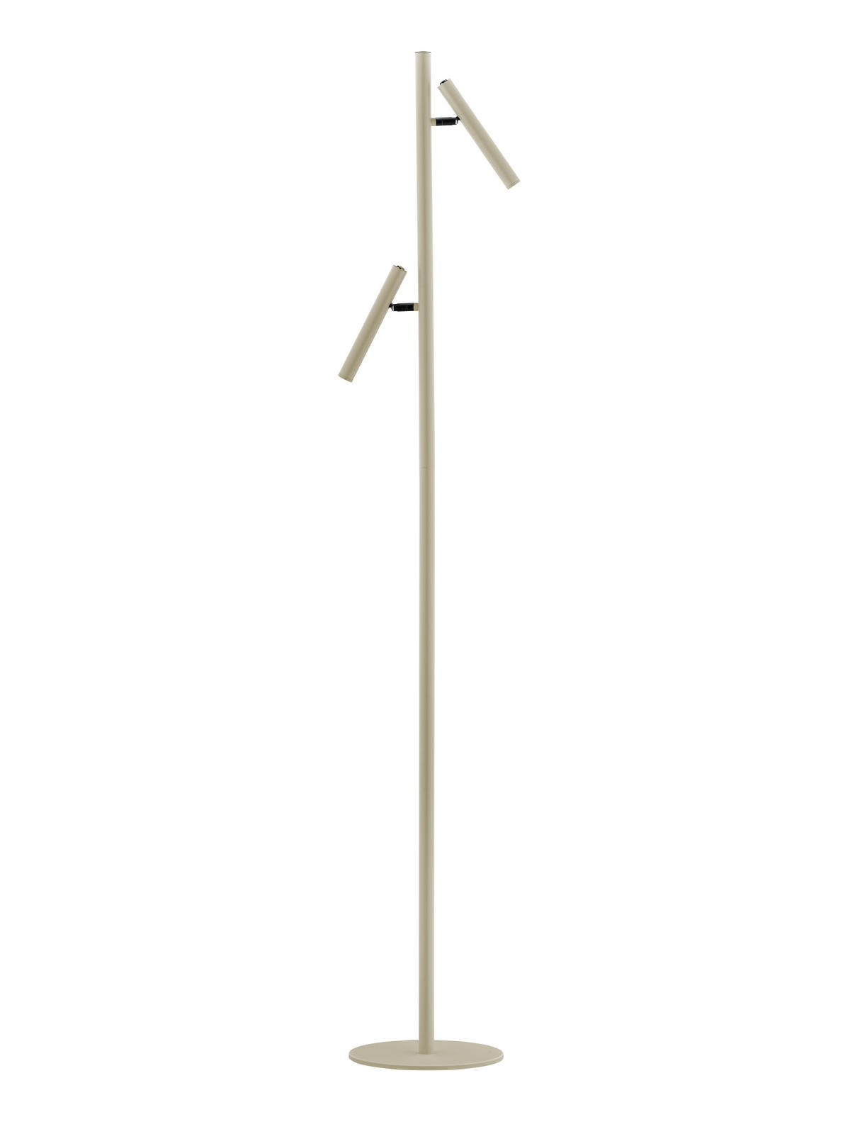 LED-STEHLEUCHTE 20/163 cm    - Sandfarben/Weiß, MODERN, Kunststoff/Metall (20/163cm) - Hell