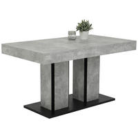 ESSTISCH Anthrazit, Grau rechteckig  ausziehbar  - Anthrazit/Grau, MODERN, Holzwerkstoff (140/80/76cm) - MID.YOU
