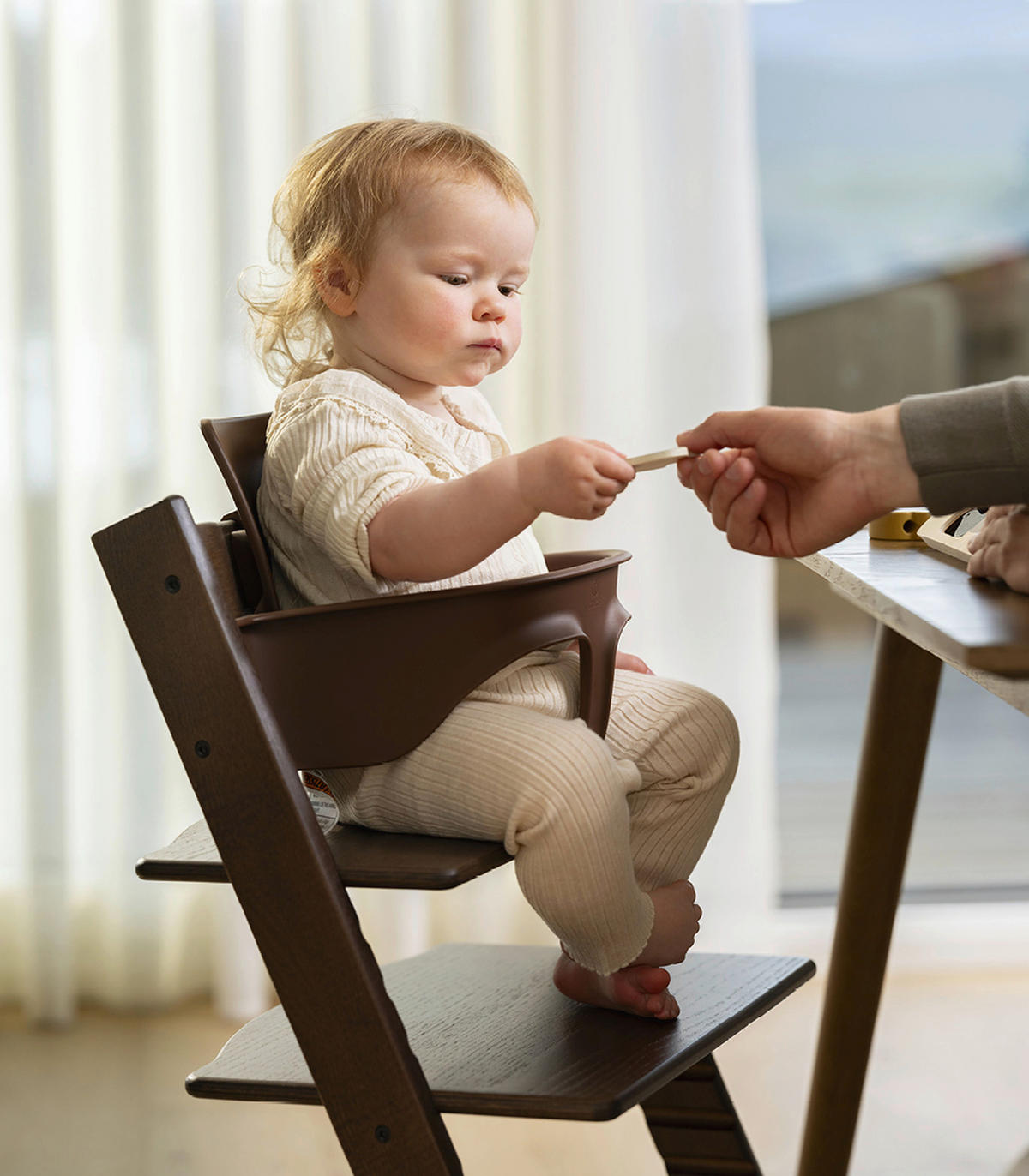 HOCHSTUHLBÜGEL Tripp Trapp Baby Set²  - Eiche dunkel, Basics, Kunststoff (21/27/42cm) - Stokke