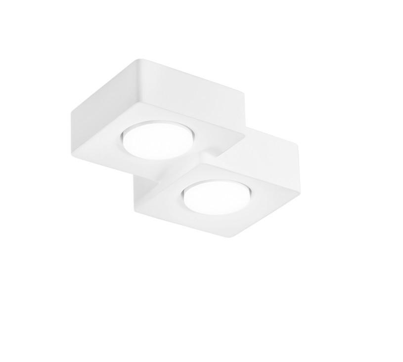 AUFBAULEUCHTE Luce Ambiente e Design 26/6,3/20 cm   - Weiß, KONVENTIONELL, Naturmaterialien (26/6,3/20cm)