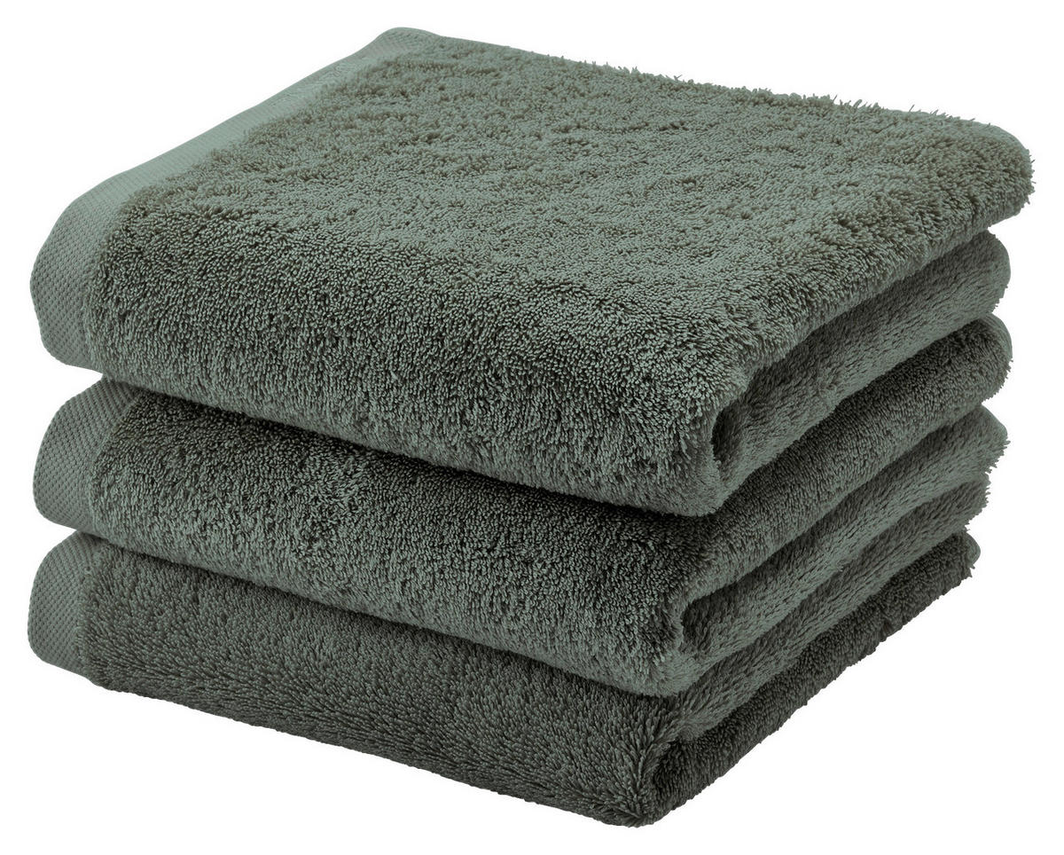 HANDTUCH London Mooreichefarben  - Mooreichefarben, KONVENTIONELL, Textil (55/100cm) - Aquanova