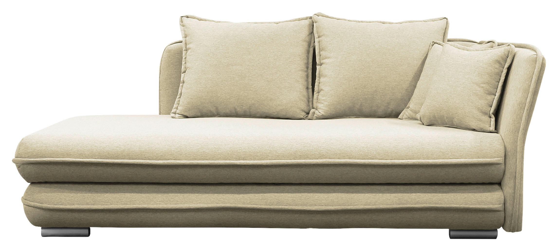 LIEGE Flachgewebe Creme  - Silberfarben/Creme, Design, Kunststoff/Textil (224/84/99/107cm) - MID.YOU
