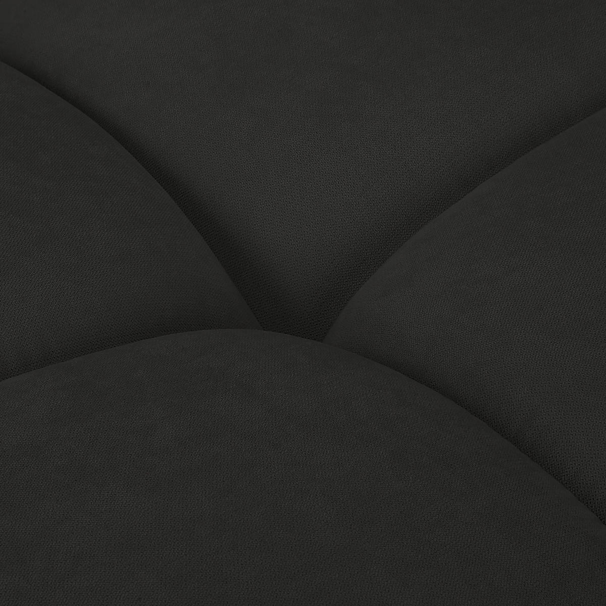 ECKSOFA in Mikrofaser Dunkelgrau  - Dunkelgrau/Silberfarben, Design, Textil/Metall (256/175cm) - Livetastic