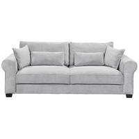 SCHLAFSOFA Cord Hellgrau  - Hellgrau/Schwarz, Basics, Kunststoff/Textil (250/95/125cm) - MID.YOU