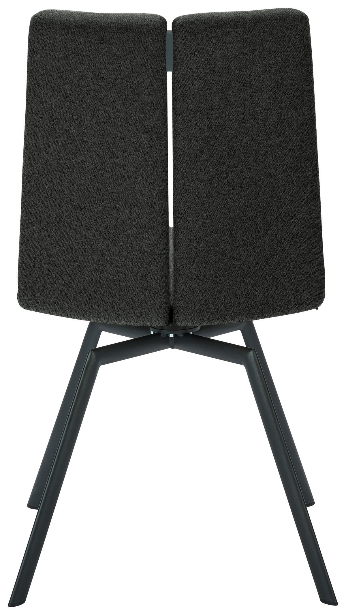 STUHL  Lederauswahl, Stoffauswahl, Typenauswahl Struktur  - Anthrazit/Grau, Design, Textil/Metall (50/92/64cm) - Venjakob