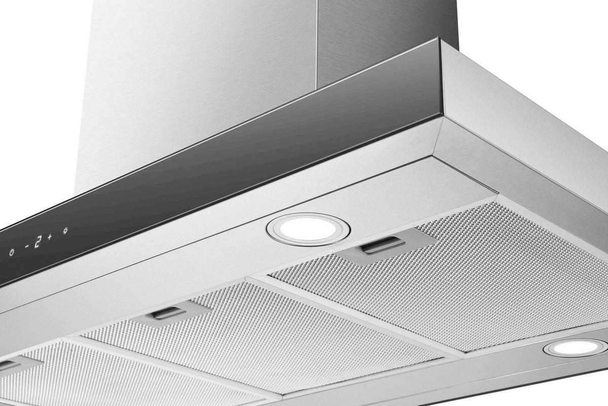 DUNSTABZUGSHAUBE CH44199IX-21  - Edelstahlfarben, Trend, Glas/Metall (89,5/65/60cm) - Respekta