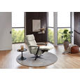 RELAXSESSEL in Textil Creme  - Creme/Schwarz, Design, Textil/Metall (68/117/85cm) - Cantus