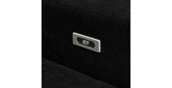 ECKSOFA Schwarz Chenille  - Schwarz, KONVENTIONELL, Textil/Metall (178/264cm) - Hom`in