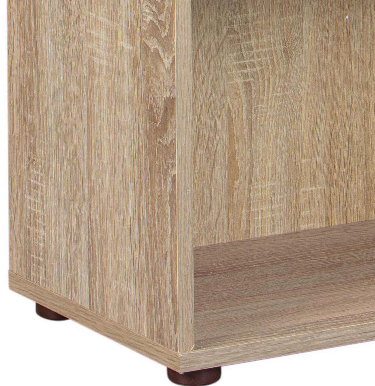 HYLLA i 60/110/30 cm Sonoma ek  - Sonoma ek/svart, Basics, trämaterial/plast (60/110/30cm) - MID.YOU