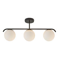 DECKENLEUCHTE Grant   - Schwarz, KONVENTIONELL, Glas/Metall (69/14/29cm) - Nordlux