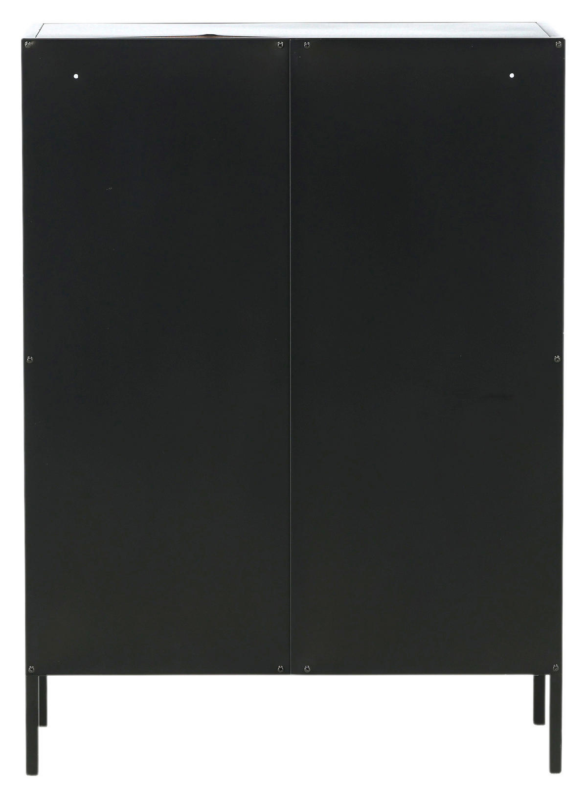 BÜCHERWAND Schwarz  - Schwarz, Design, Metall (80/110/40cm) - Livetastic