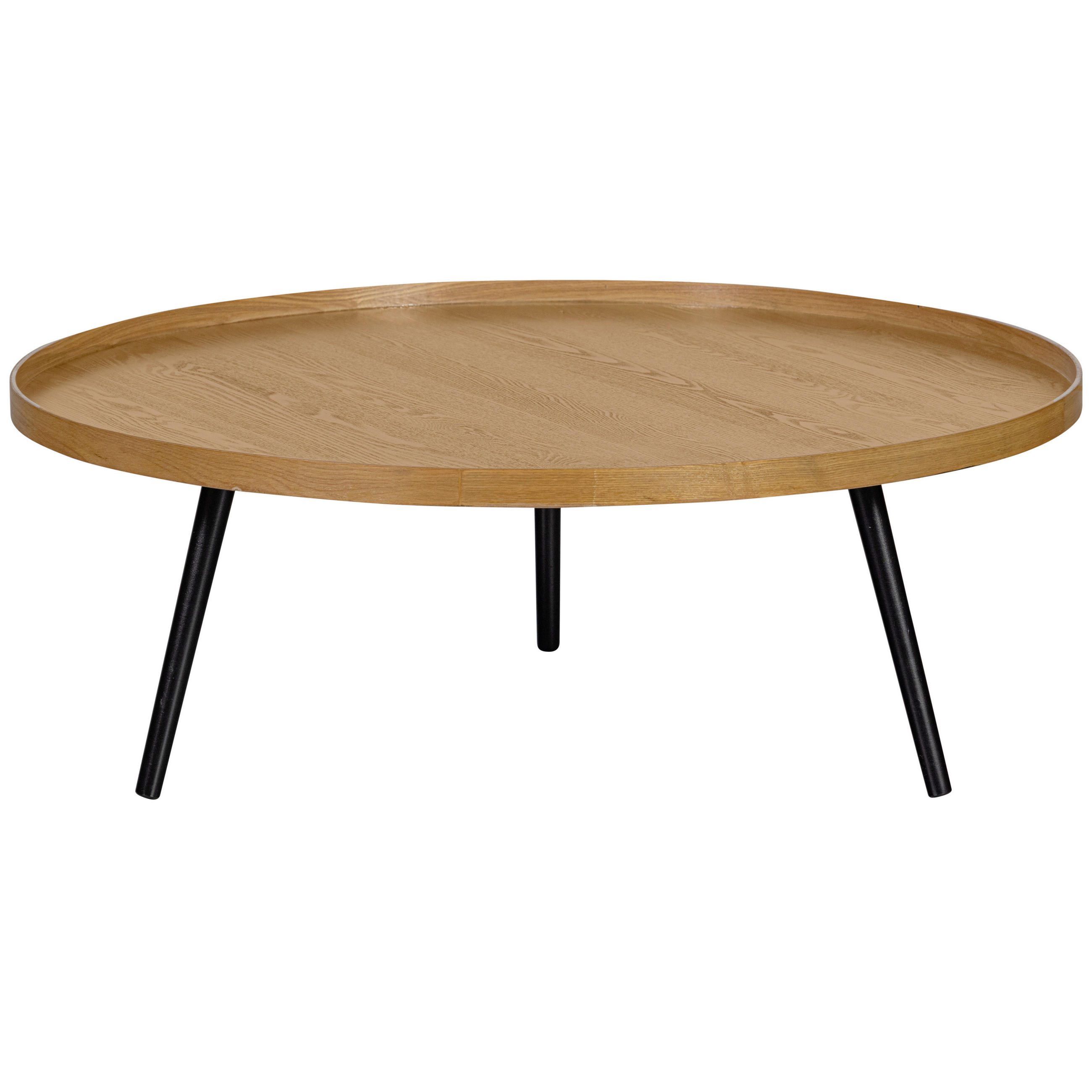 BEISTELLTISCH in Holzwerkstoff 100/100/36 cm  - Schwarz/Naturfarben, Design, Holz/Holzwerkstoff (100/100/36cm) - Livetastic