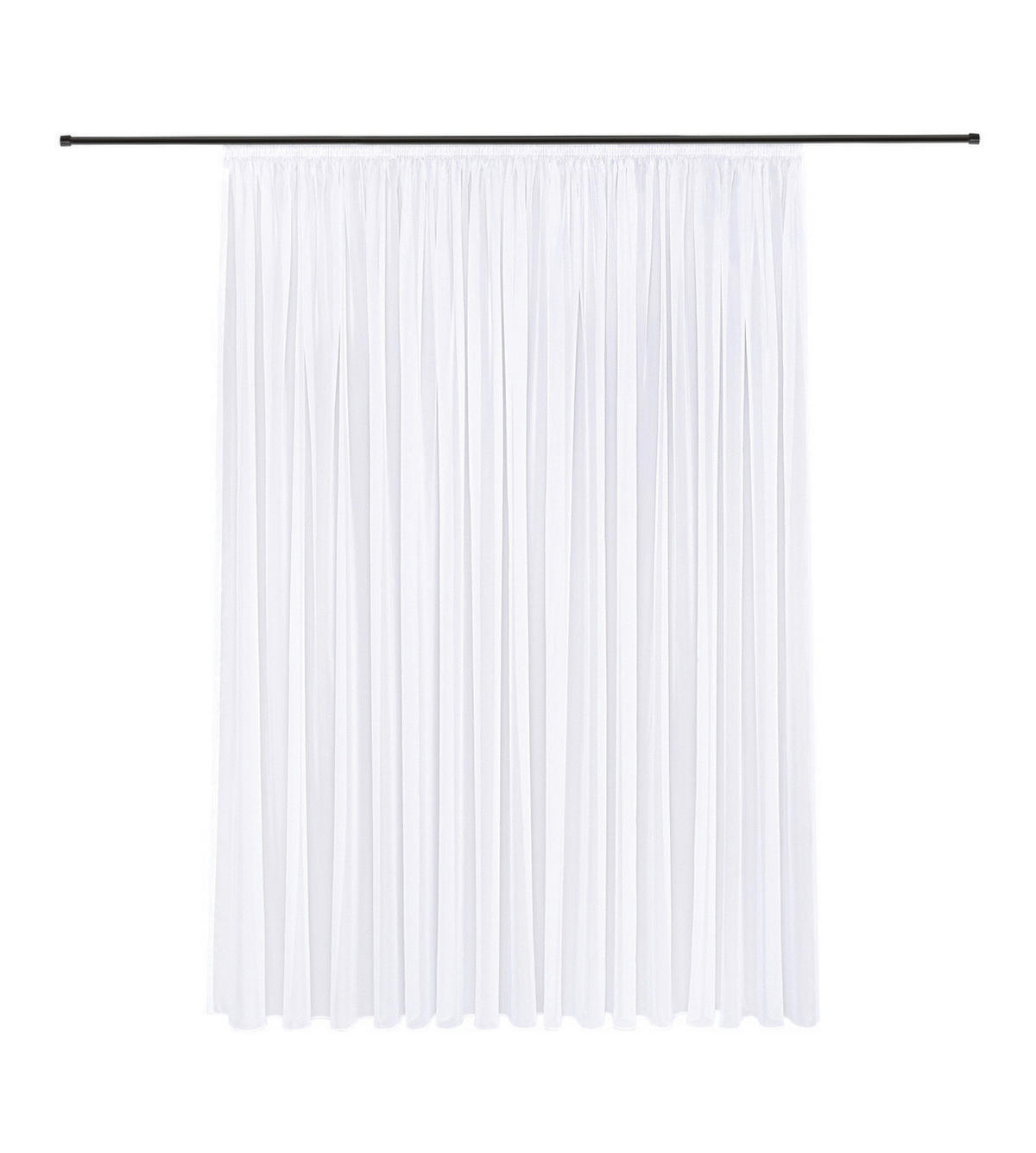FERTIGSTORE  transparent  300/245 cm   - Weiß, Basics, Textil (300/245cm)