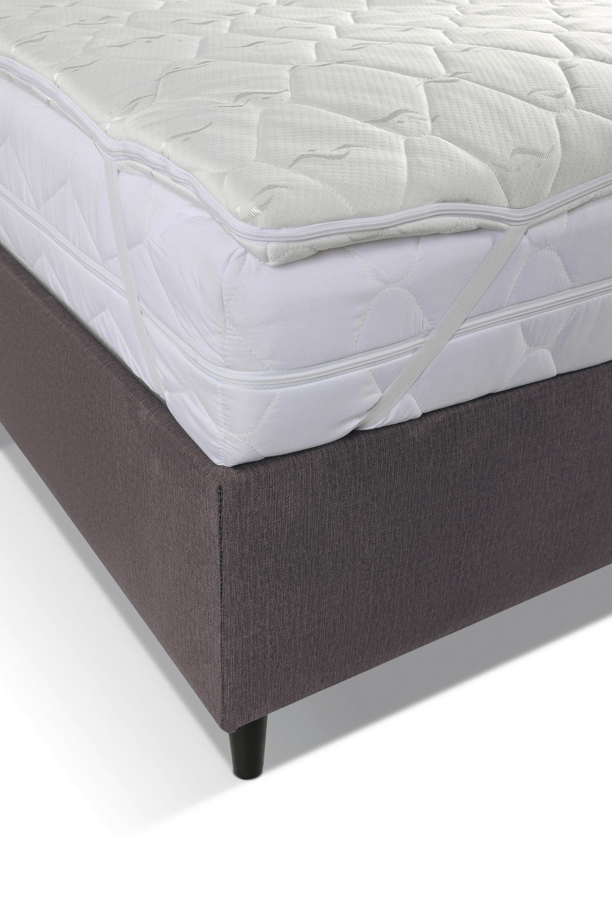 BOXBETT 180/200 cm  in Dunkelgrau  - Dunkelgrau/Schwarz, KONVENTIONELL, Holz/Textil (180/200cm) - Boxxx