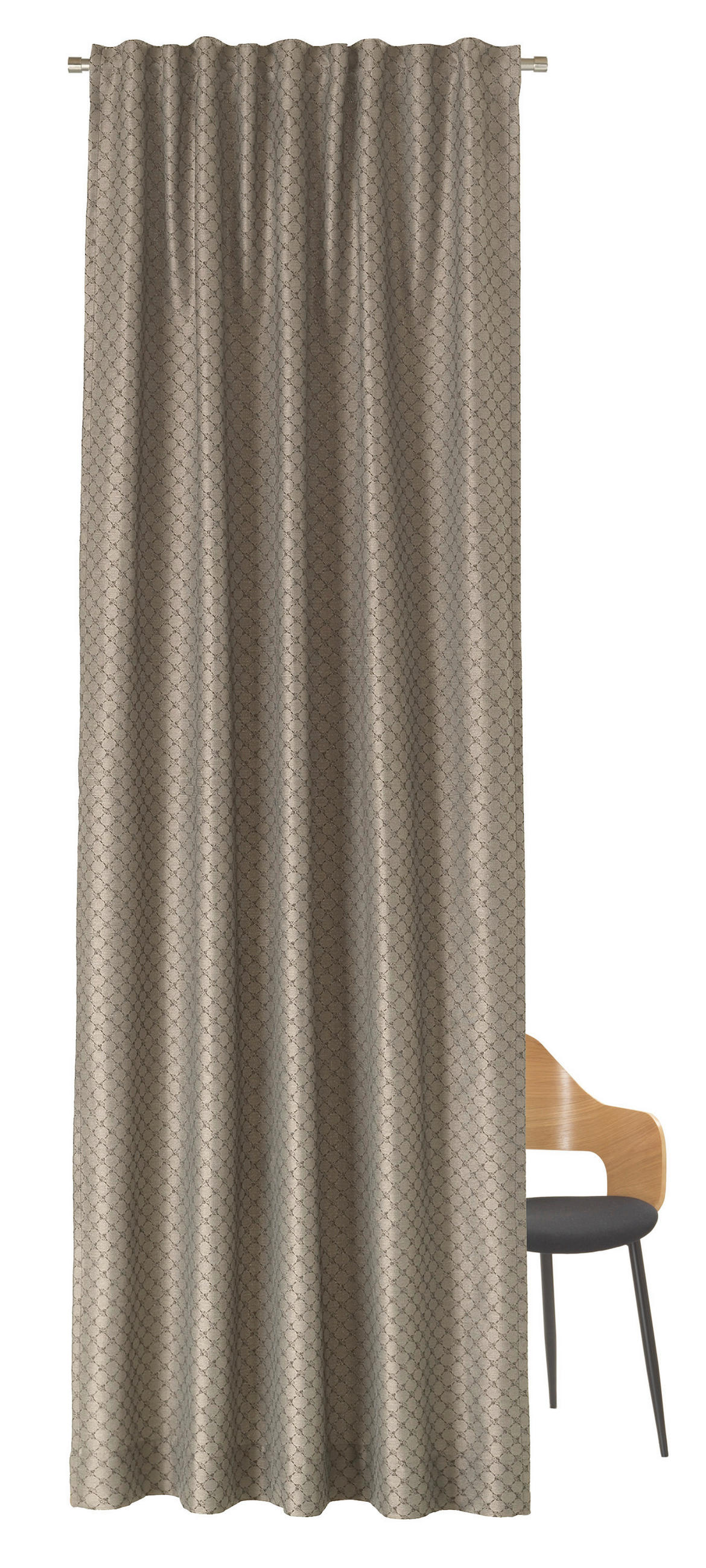 FERTIGVORHANG  blickdicht   130/250 cm  - Braun, Basics, Textil (130/250cm) - Joop!