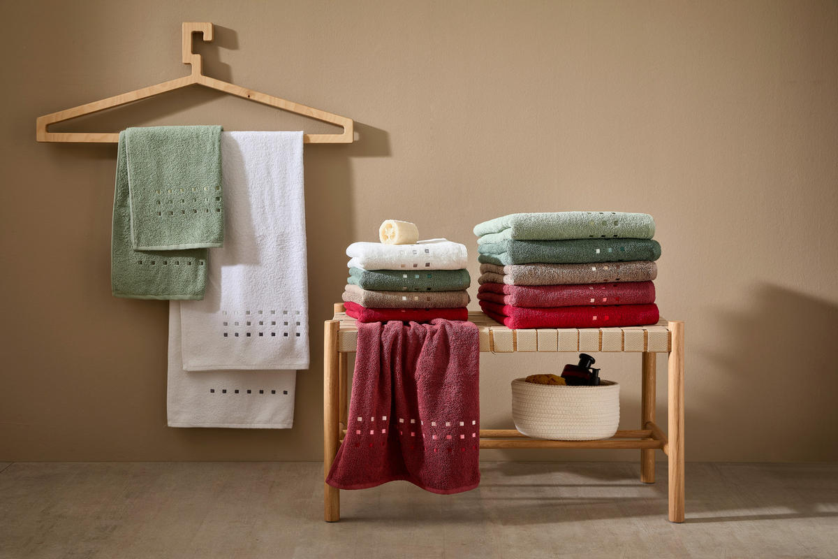 HANDTUCH Quattro Weiß  - Weiß, Basics, Textil (50/100cm) - Esposa